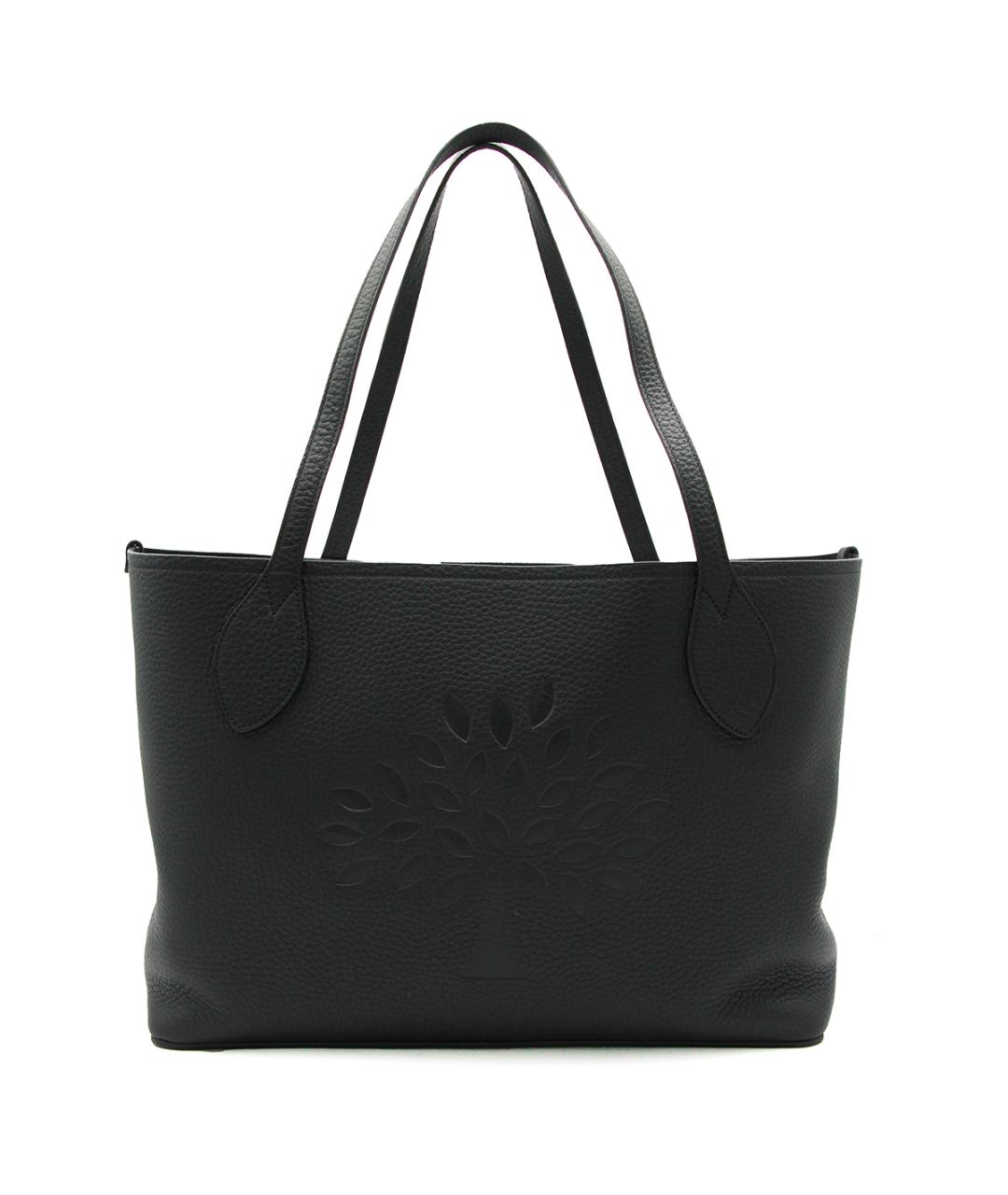 MULBERRY Черная кожаная сумка тоут, фото 1