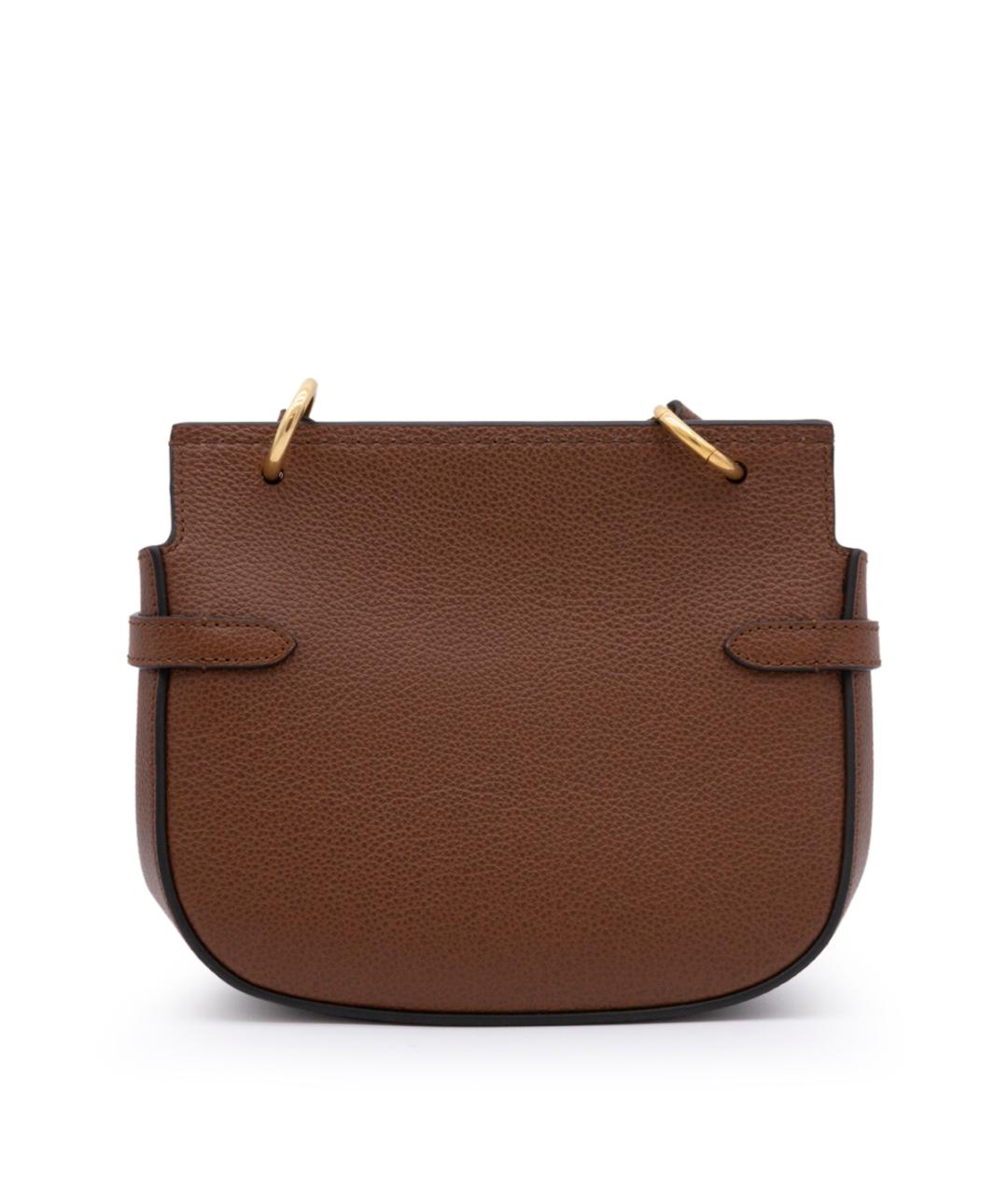 MULBERRY Коричневая кожаная сумка через плечо, фото 2