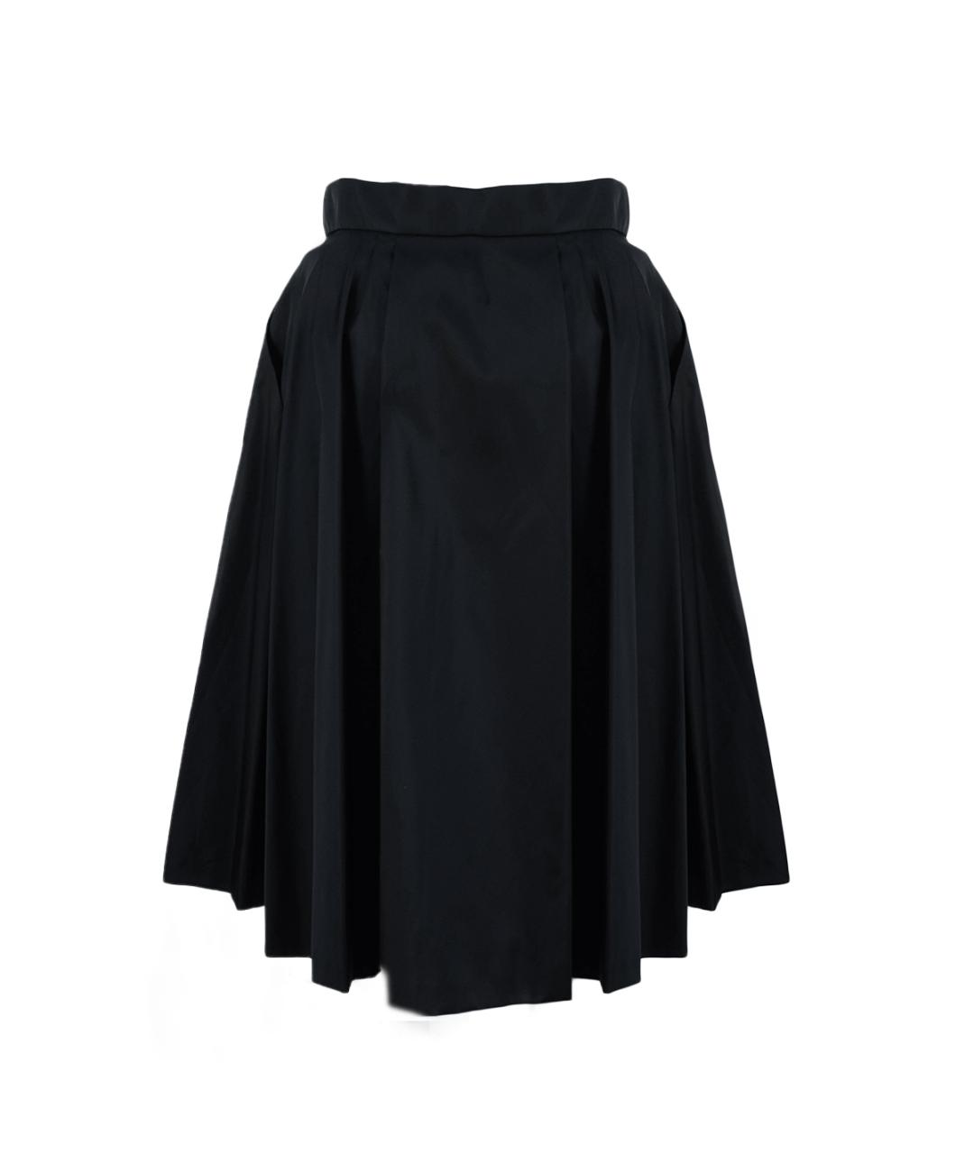 PRADA Черная полиамидовая юбка миди, фото 2