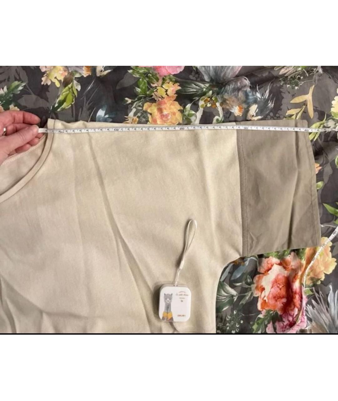 COS Бежевое хлопковое повседневное платье, фото 4