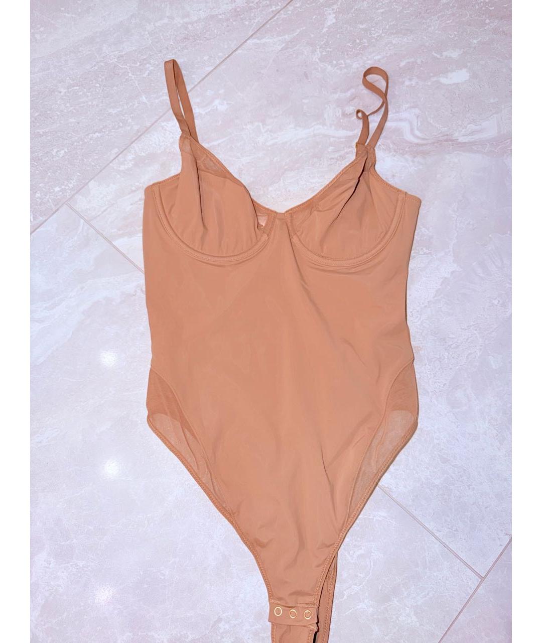 WOLFORD Бежевое полиамидовое боди, фото 6