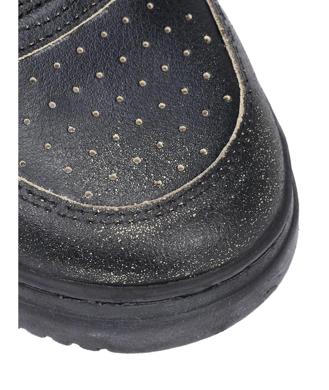 AUTRY Черные кожаные низкие кроссовки / кеды, фото 5