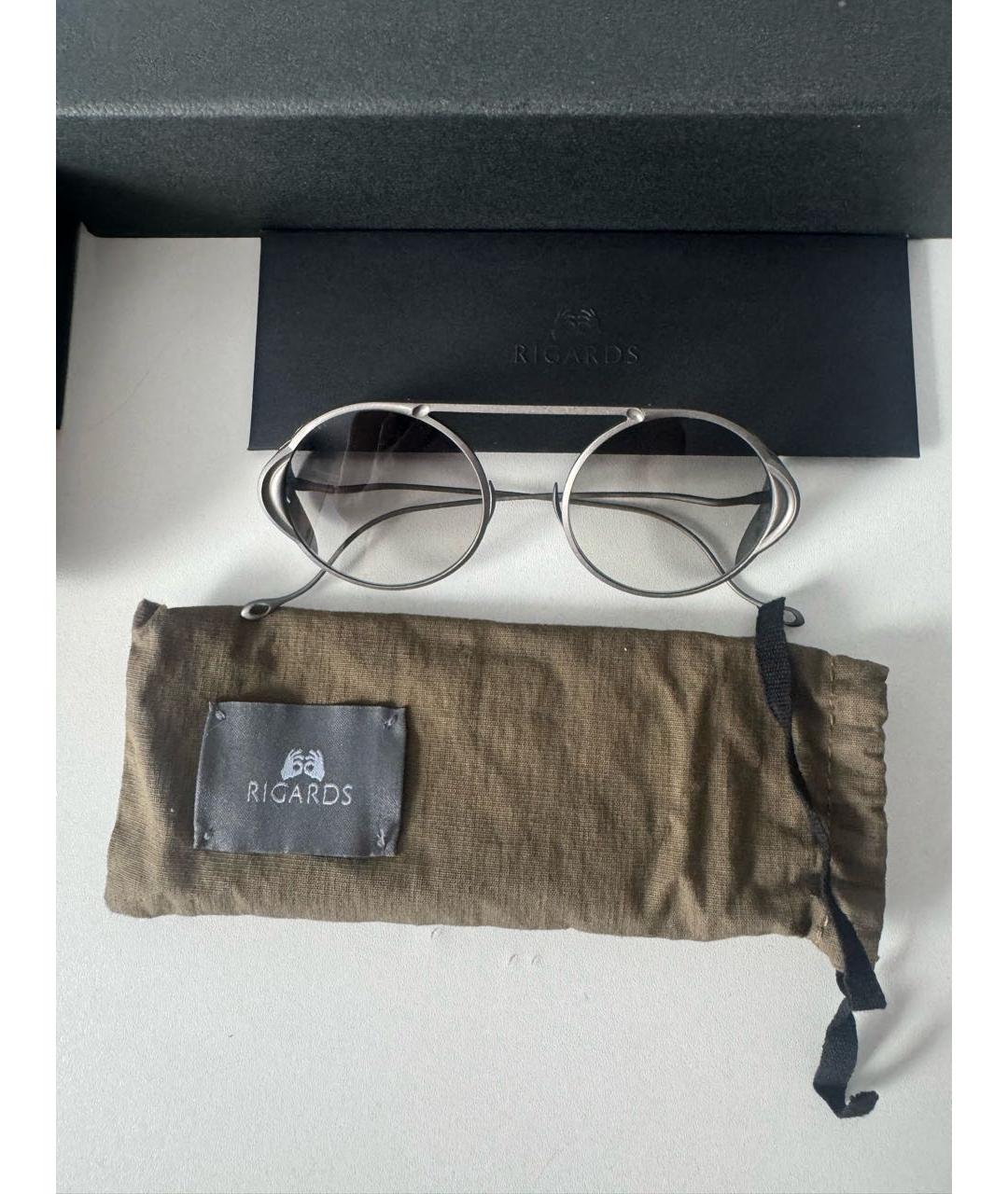 11 BY BORIS BIDJAN SABERI Серые металлические солнцезащитные очки, фото 4