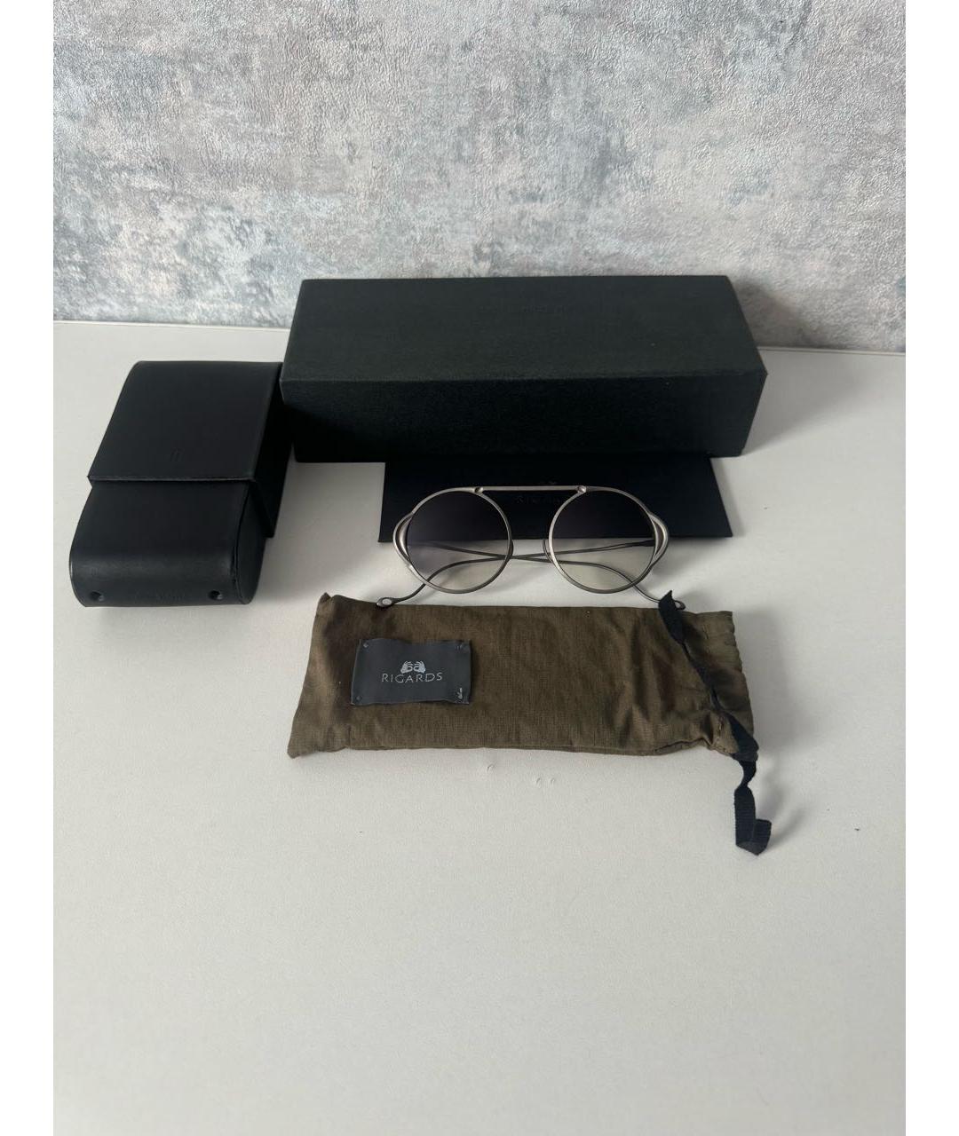 11 BY BORIS BIDJAN SABERI Серые металлические солнцезащитные очки, фото 2