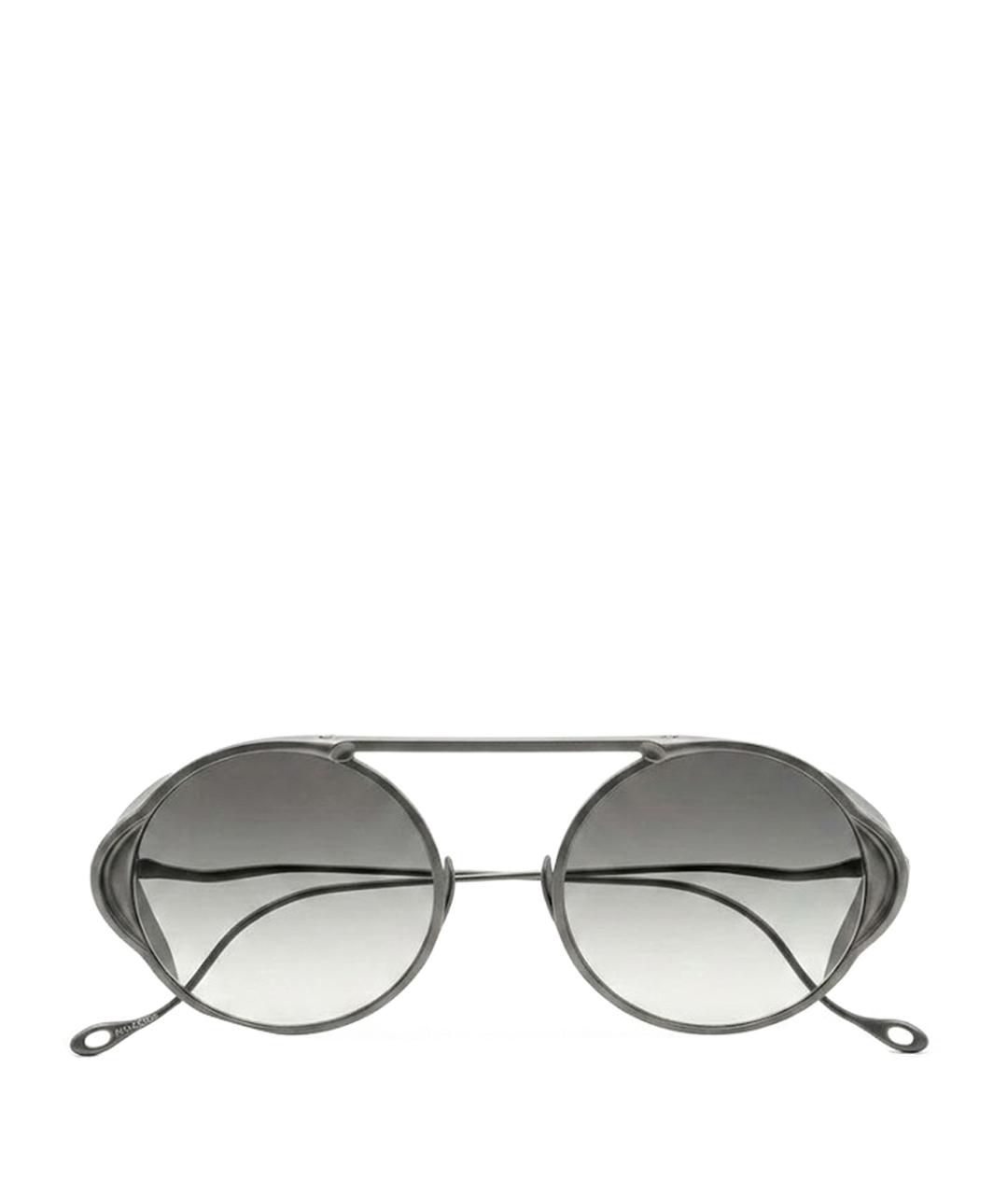 11 BY BORIS BIDJAN SABERI Серые металлические солнцезащитные очки, фото 1