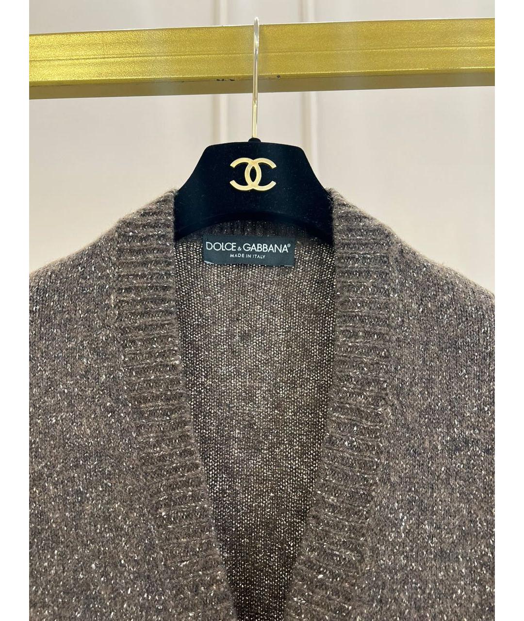 DOLCE&GABBANA Коричневый кардиган, фото 3