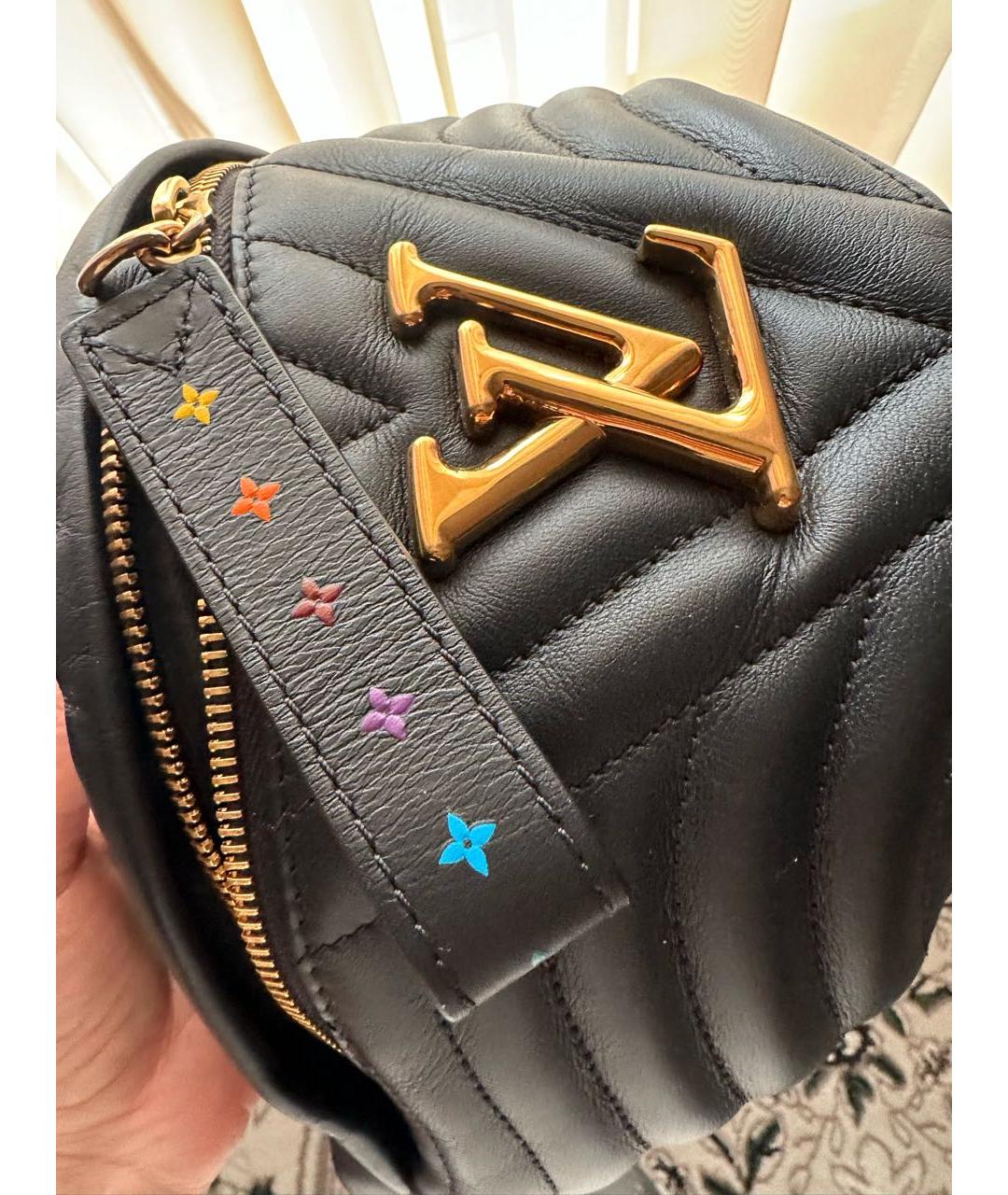 LOUIS VUITTON Черная кожаная поясная сумка, фото 8