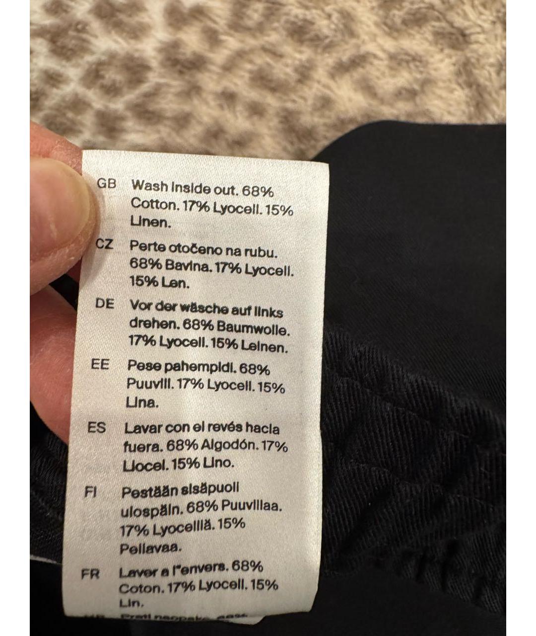 COS Черные хлопковые кюлоты, фото 3