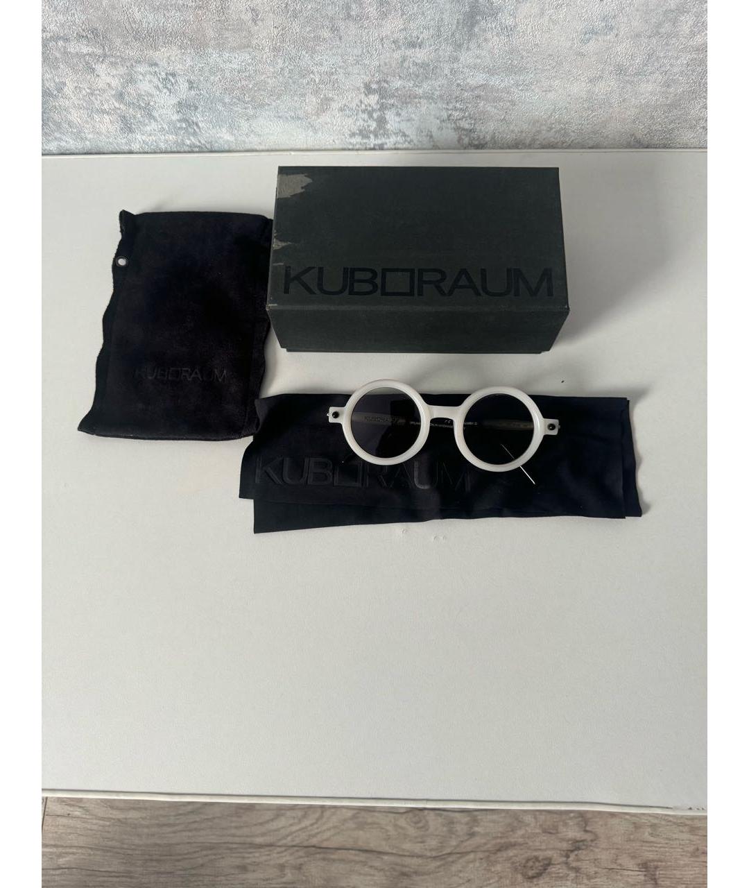 KUBORAUM Белые пластиковые солнцезащитные очки, фото 2