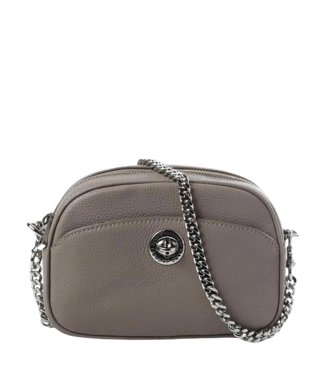 MARC JACOBS Серая кожаная сумка через плечо, фото 1