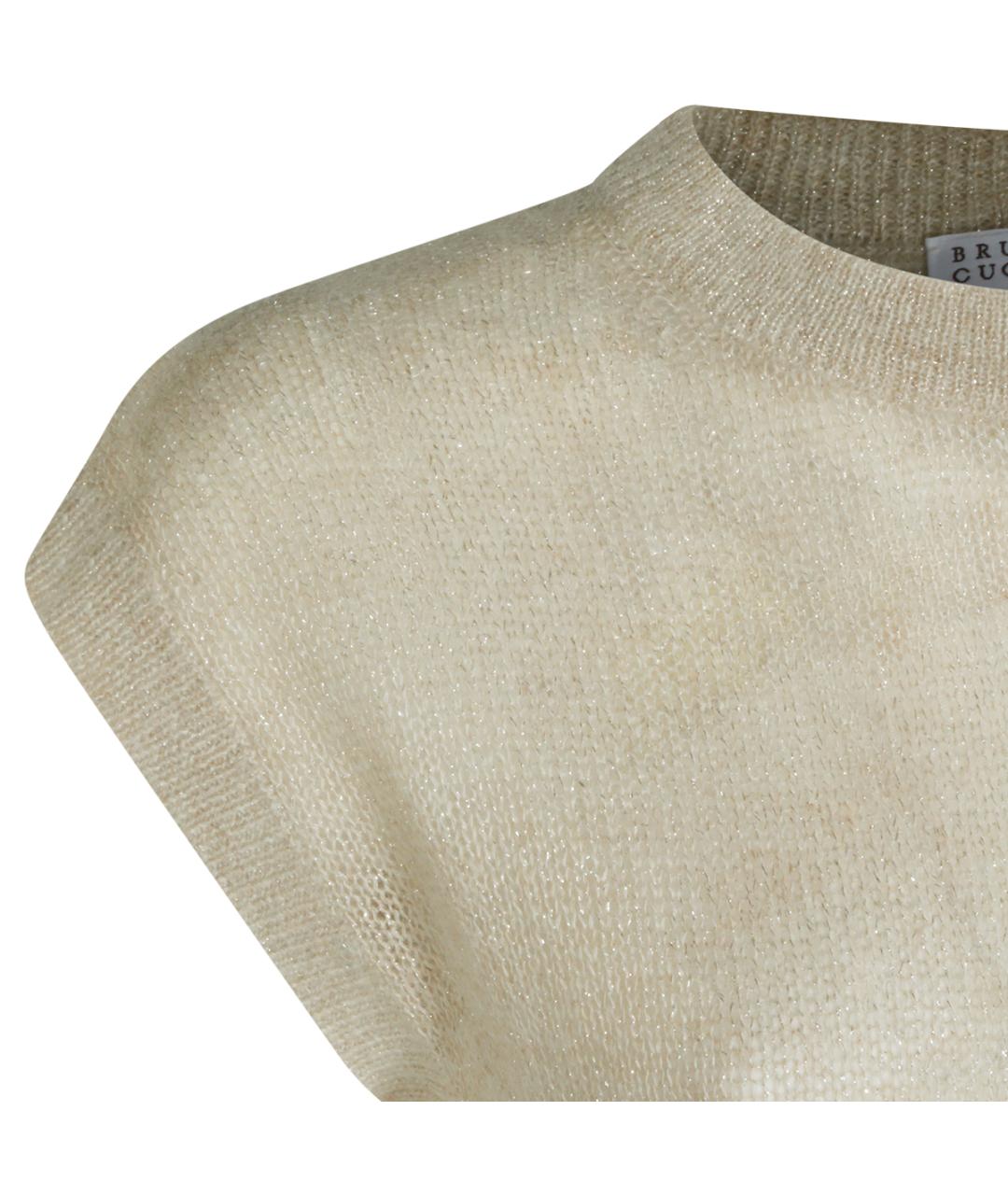 BRUNELLO CUCINELLI Бежевая шерстяная жилетка, фото 3