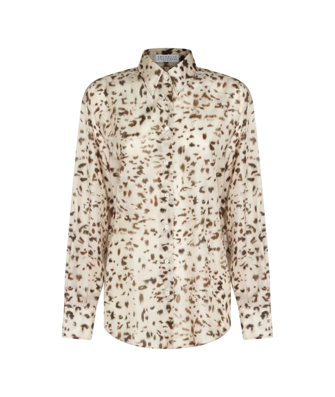BRUNELLO CUCINELLI Мульти шелковая рубашка, фото 1