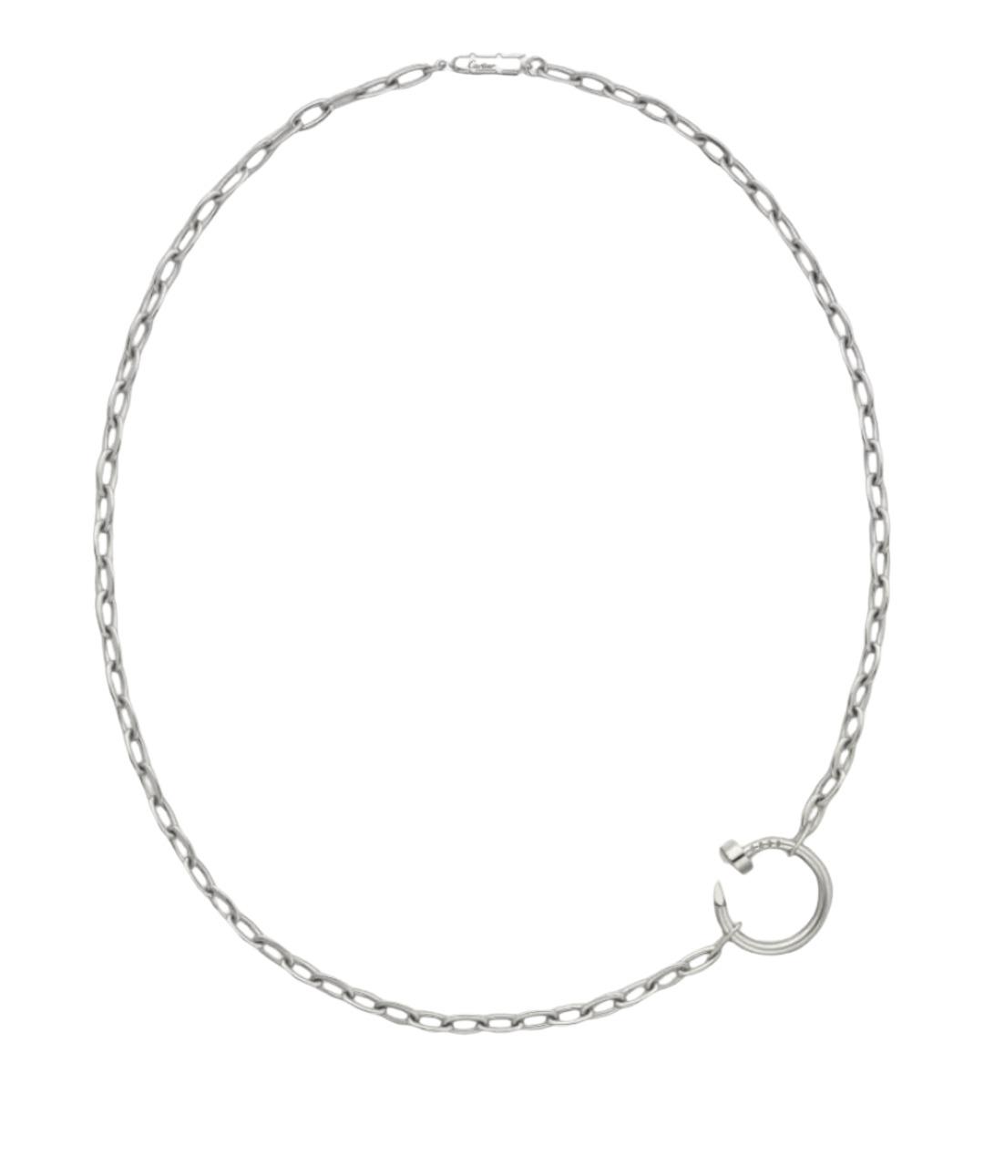 CARTIER Серебряное колье из белого золота, фото 1