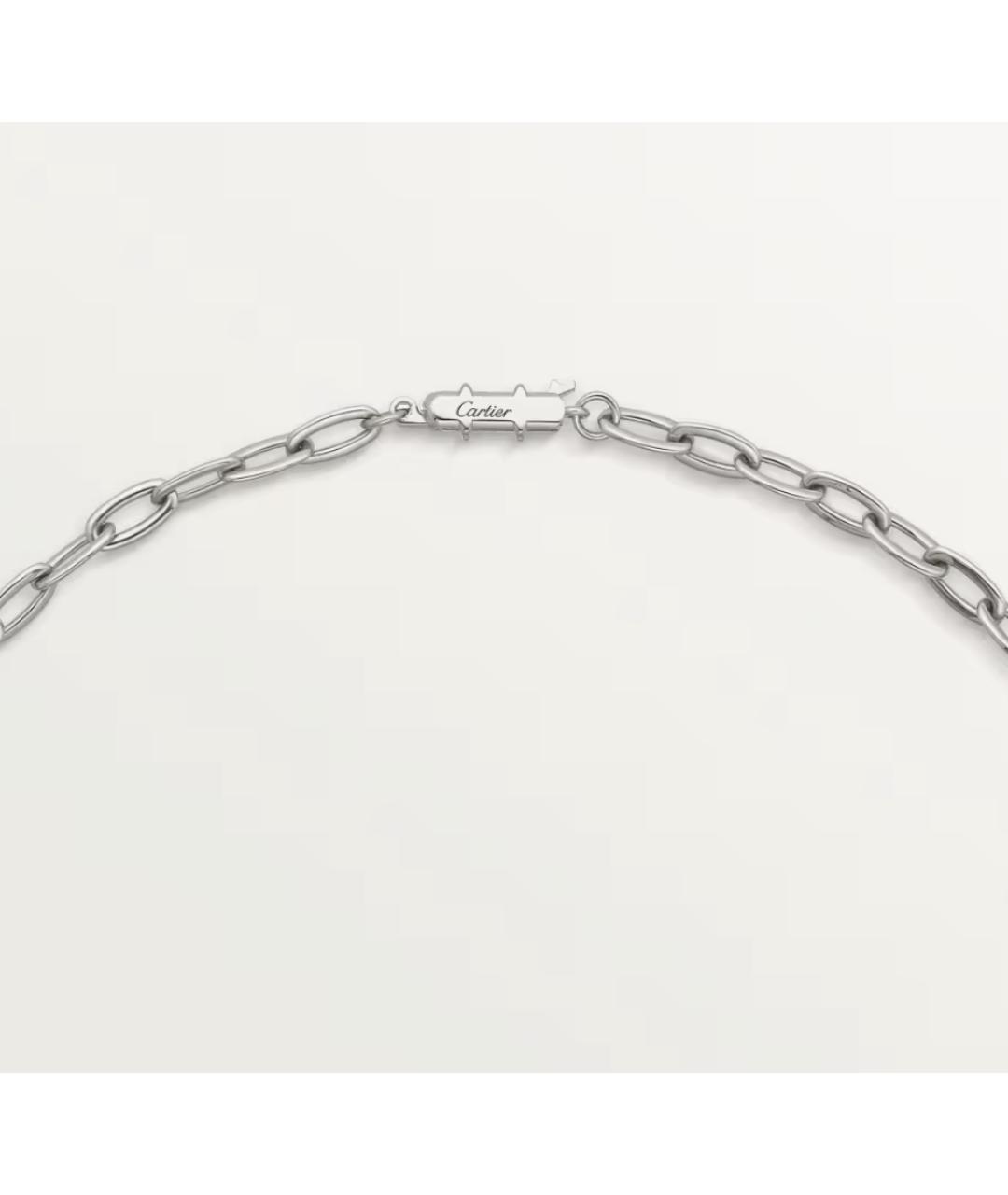 CARTIER Серебряное колье из белого золота, фото 2
