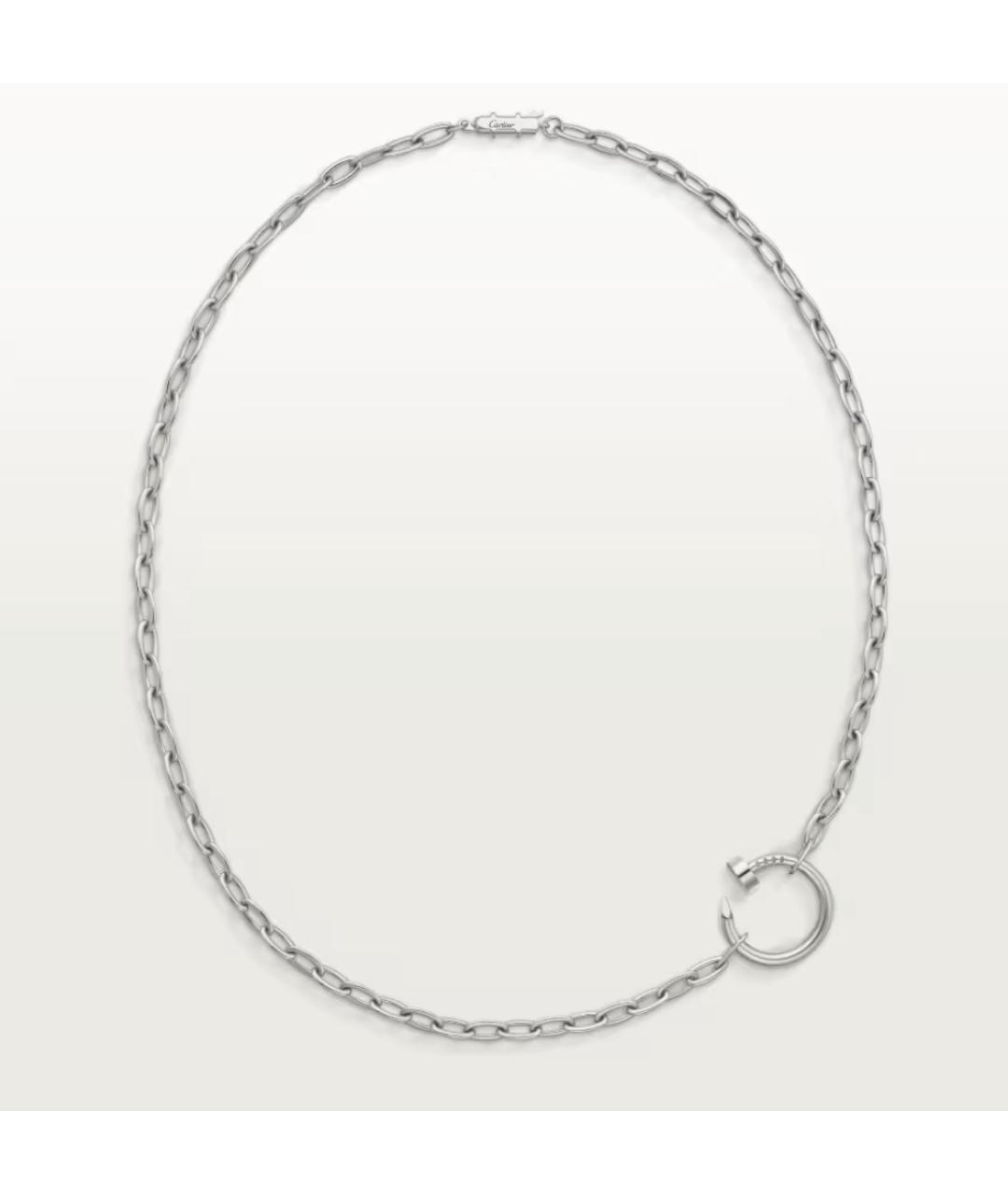 CARTIER Серебряное колье из белого золота, фото 4