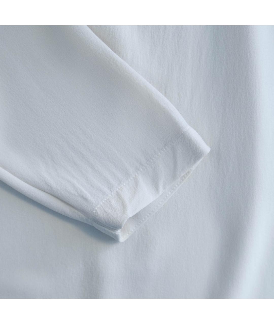 BRUNELLO CUCINELLI Белая шелковая блузы, фото 5