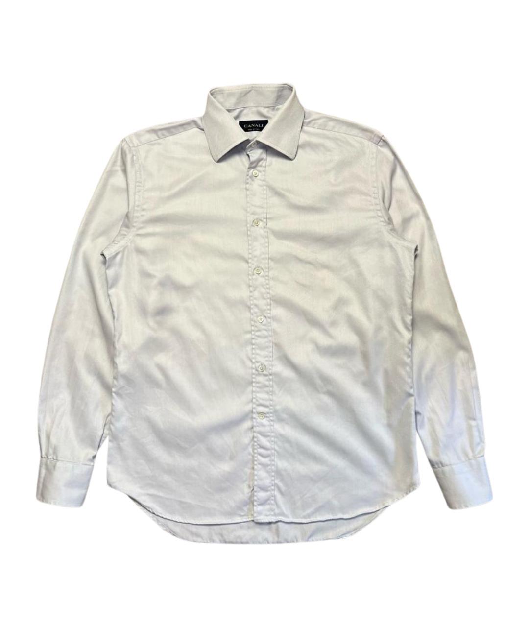 CANALI Голубая хлопковая классическая рубашка, фото 1