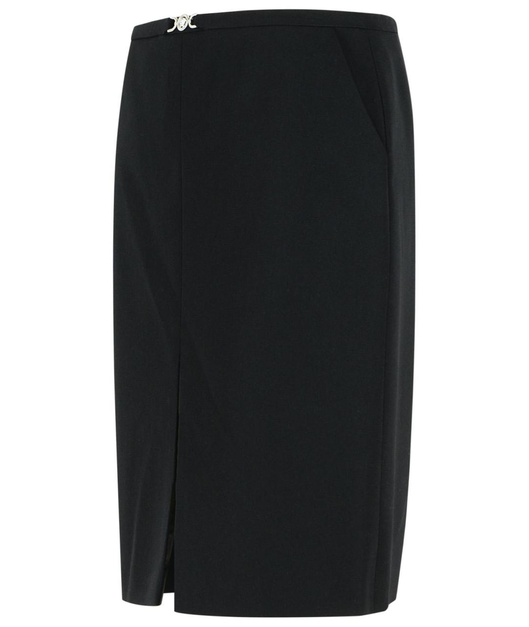 VERSACE Черная юбка миди, фото 2