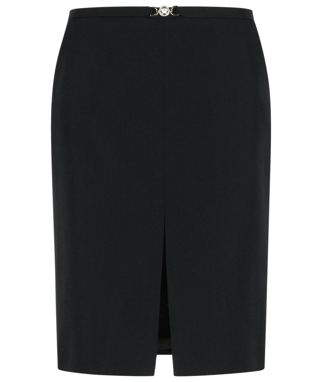 VERSACE Черная юбка миди, фото 1