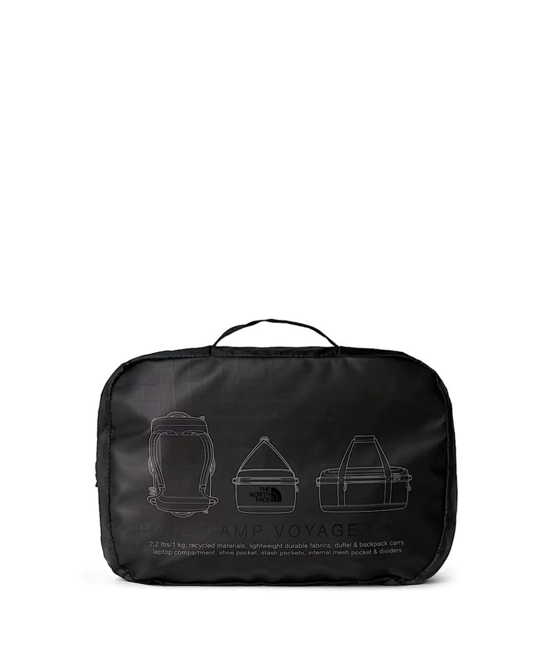 THE NORTH FACE Черная тканевая дорожная/спортивная сумка, фото 4