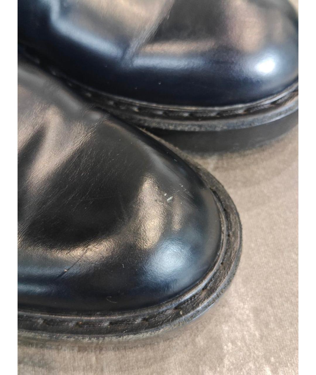 LOUIS VUITTON Черные кожаные ботильоны, фото 5