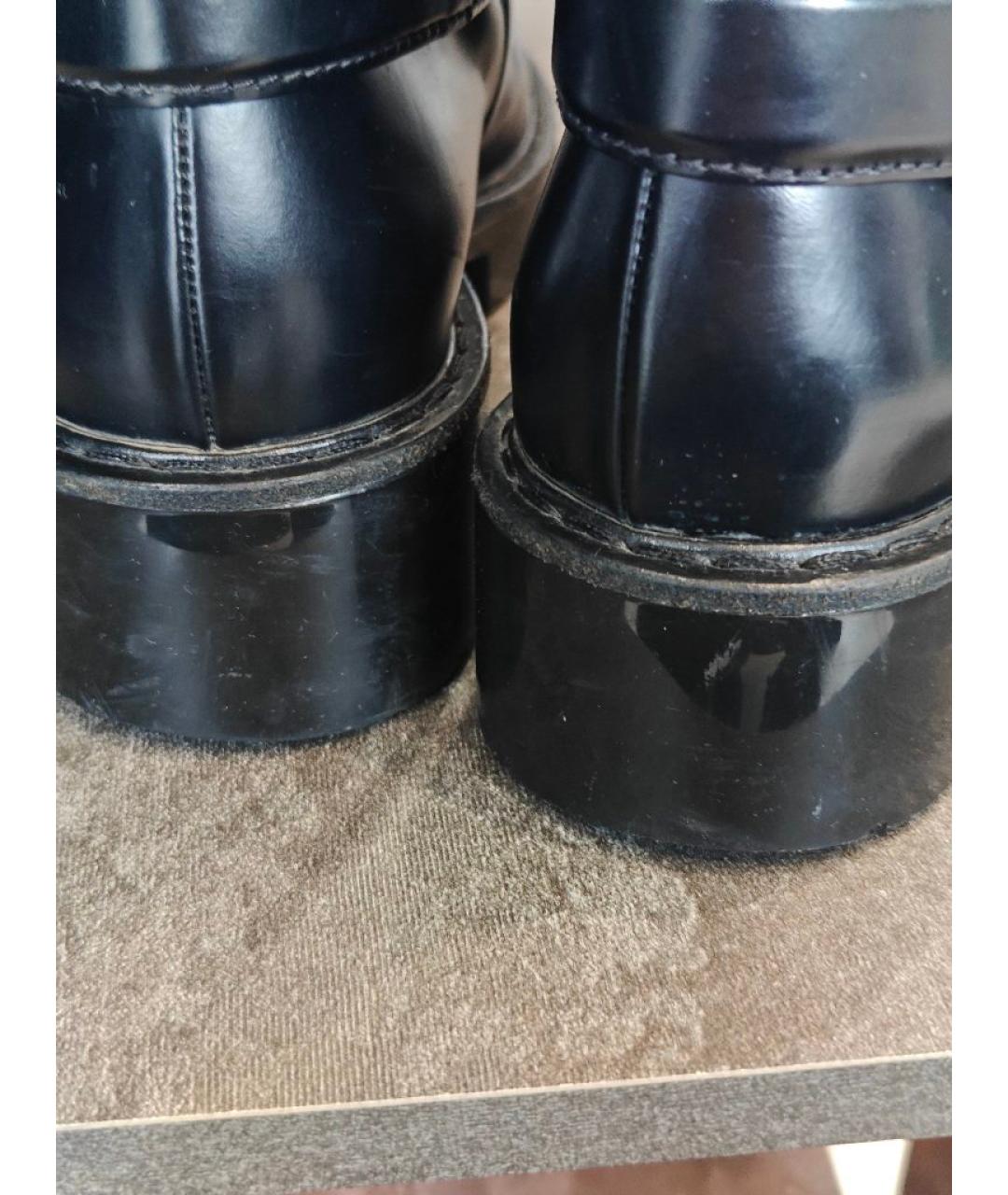 LOUIS VUITTON Черные кожаные ботильоны, фото 7