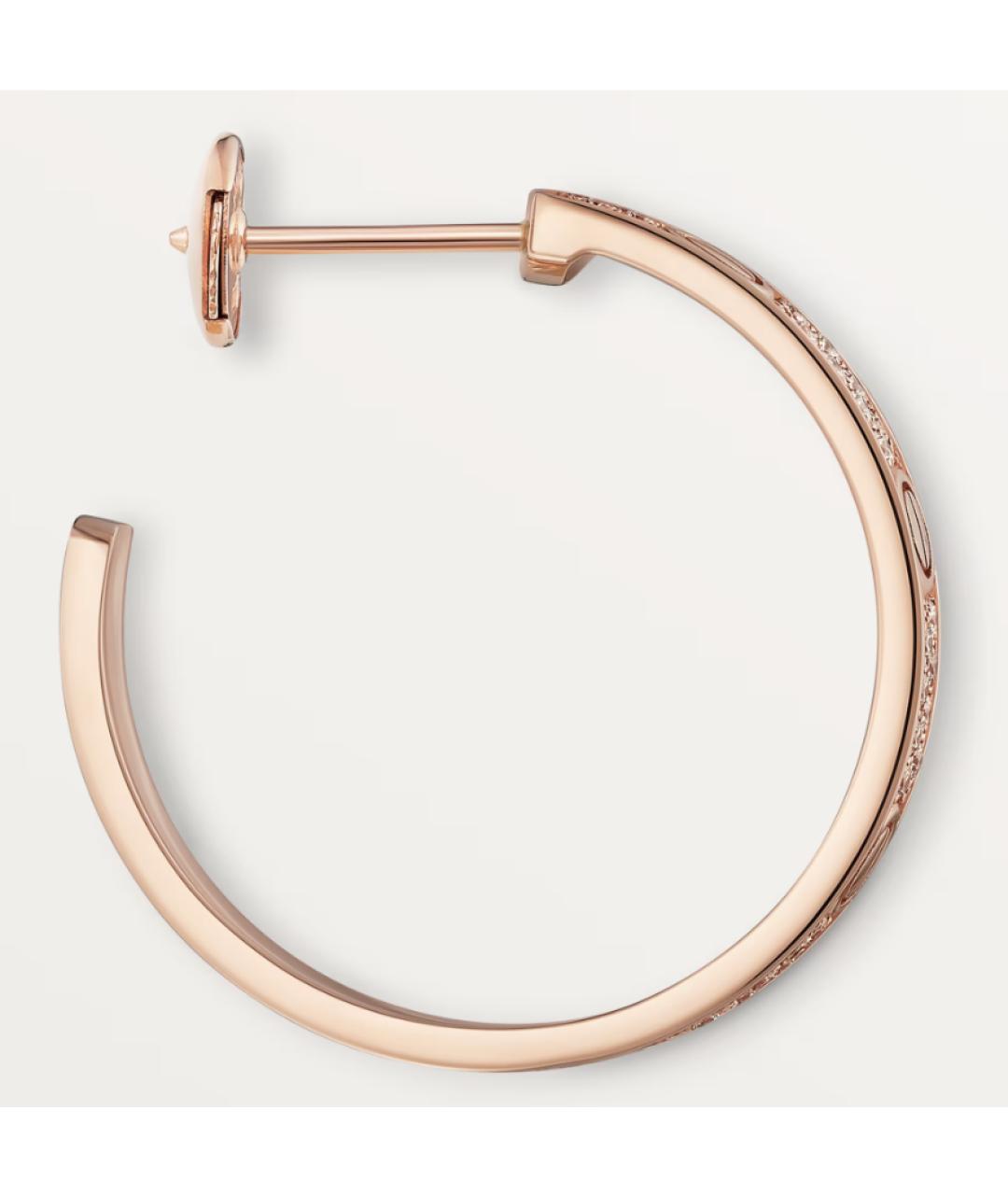 CARTIER Золотые серьги из розового золота, фото 4