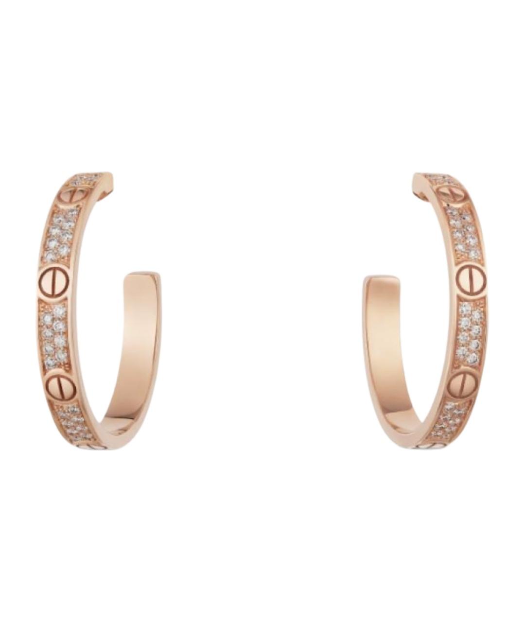 CARTIER Золотые серьги из розового золота, фото 1