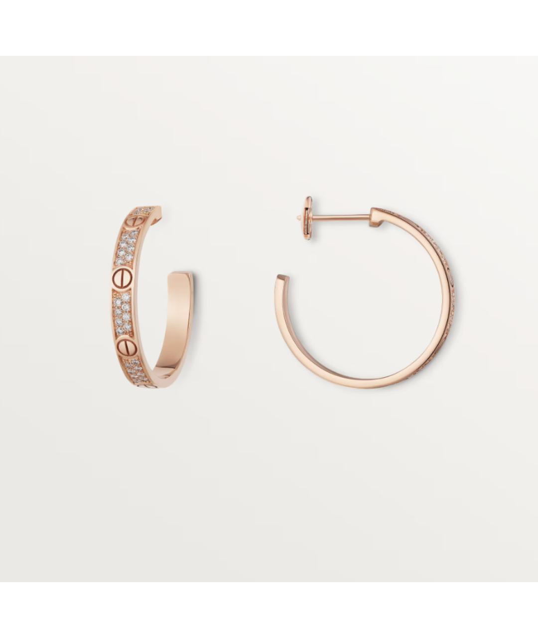 CARTIER Золотые серьги из розового золота, фото 3