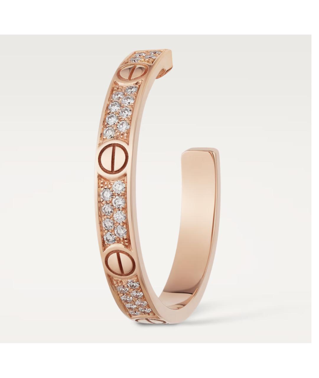 CARTIER Золотые серьги из розового золота, фото 2