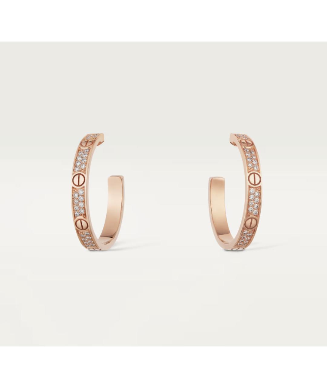CARTIER Золотые серьги из розового золота, фото 5