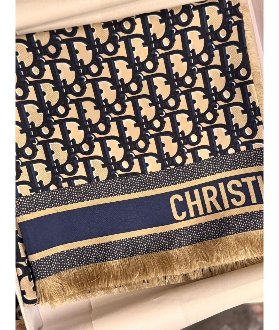 CHRISTIAN DIOR Мульти шелковый платок, фото 2