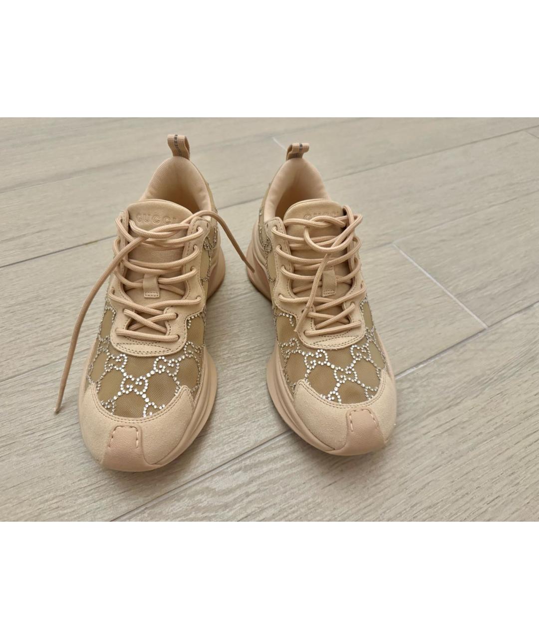GUCCI Бежевые кроссовки, фото 2
