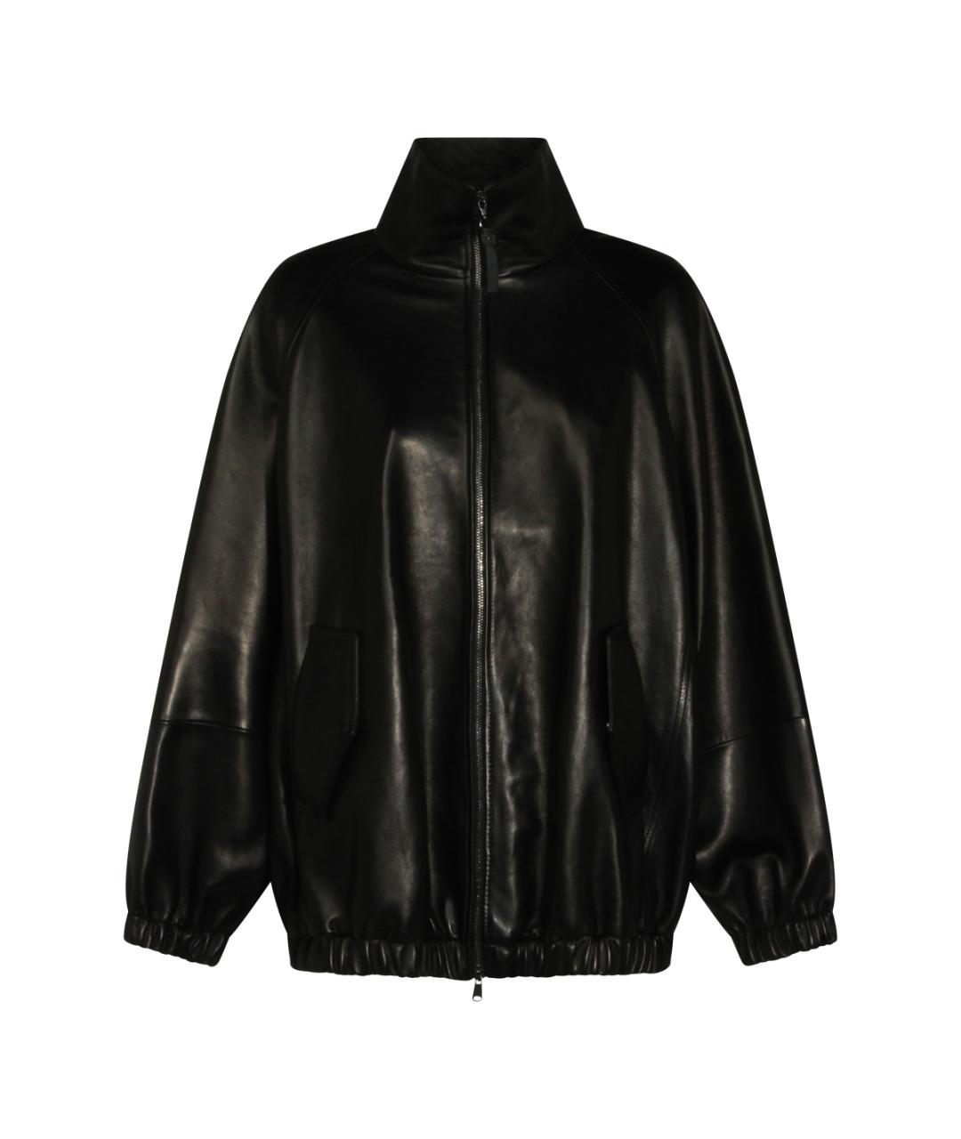 BRUNELLO CUCINELLI Черная кожаная куртка, фото 1