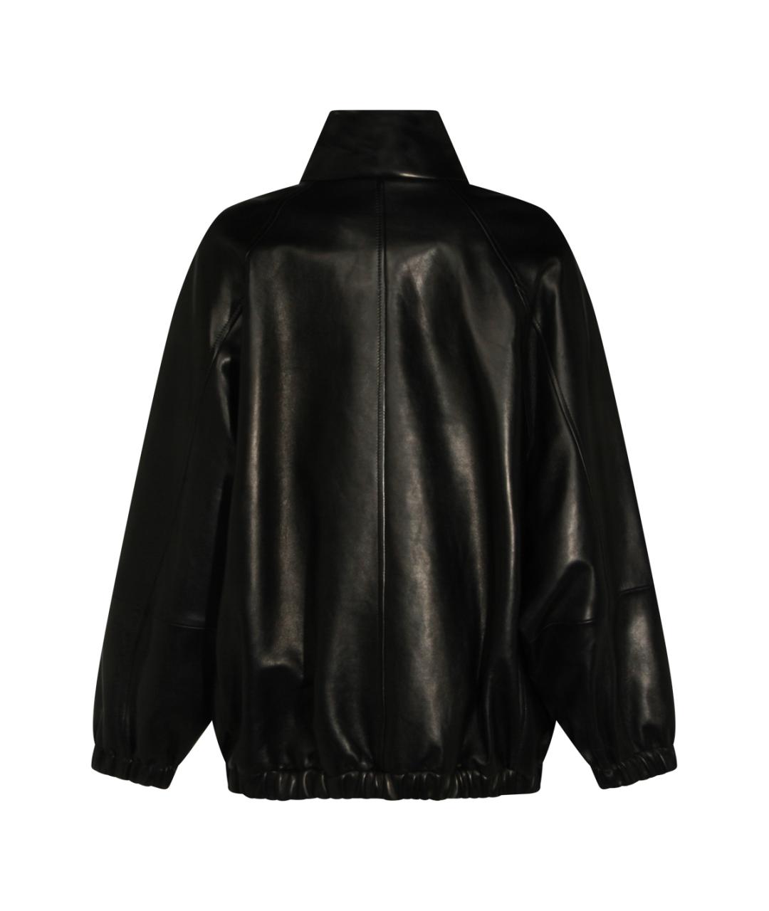 BRUNELLO CUCINELLI Черная кожаная куртка, фото 2
