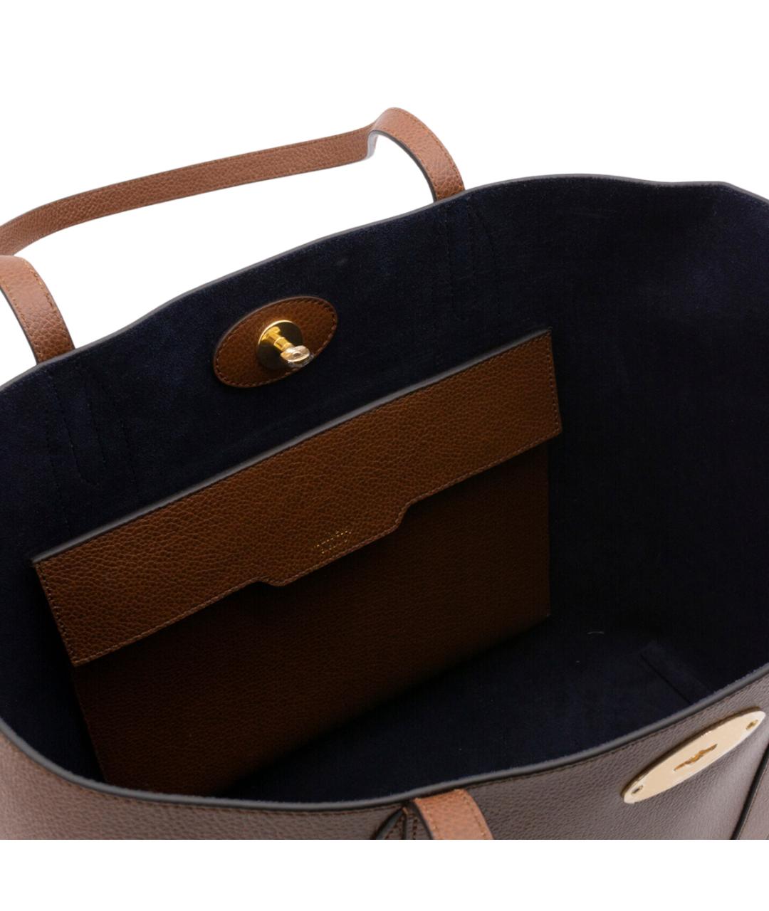 MULBERRY Коричневая кожаная сумка тоут, фото 4