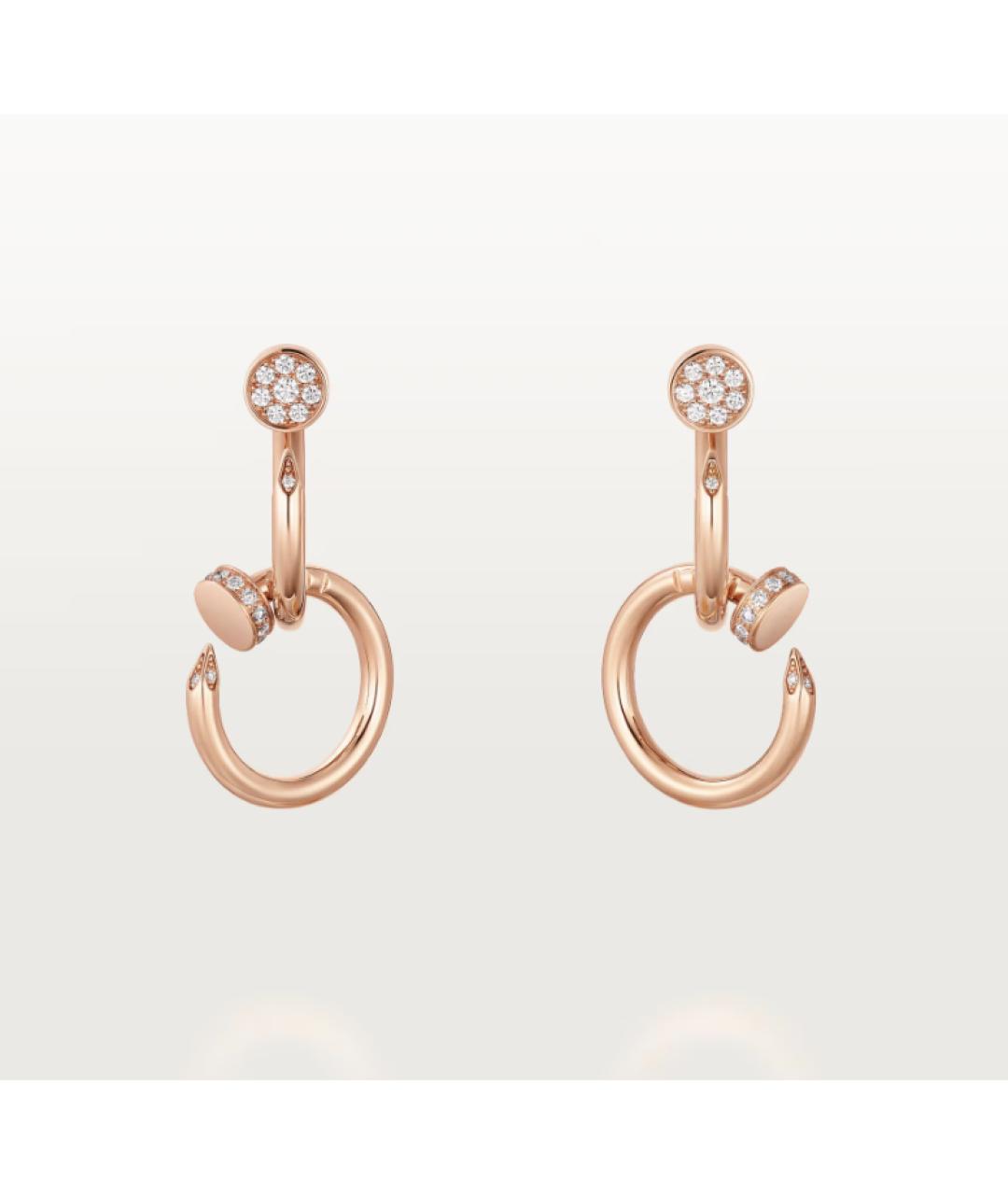 CARTIER Золотые серьги из розового золота, фото 5