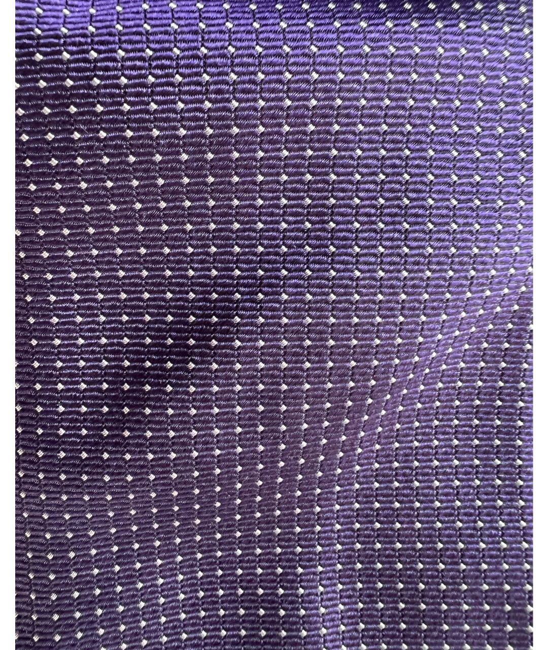 KITON Фиолетовый шерстяной галстук, фото 4