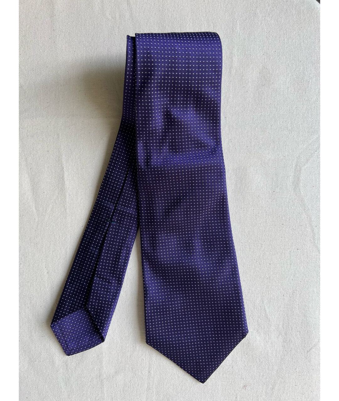 KITON Фиолетовый шерстяной галстук, фото 6