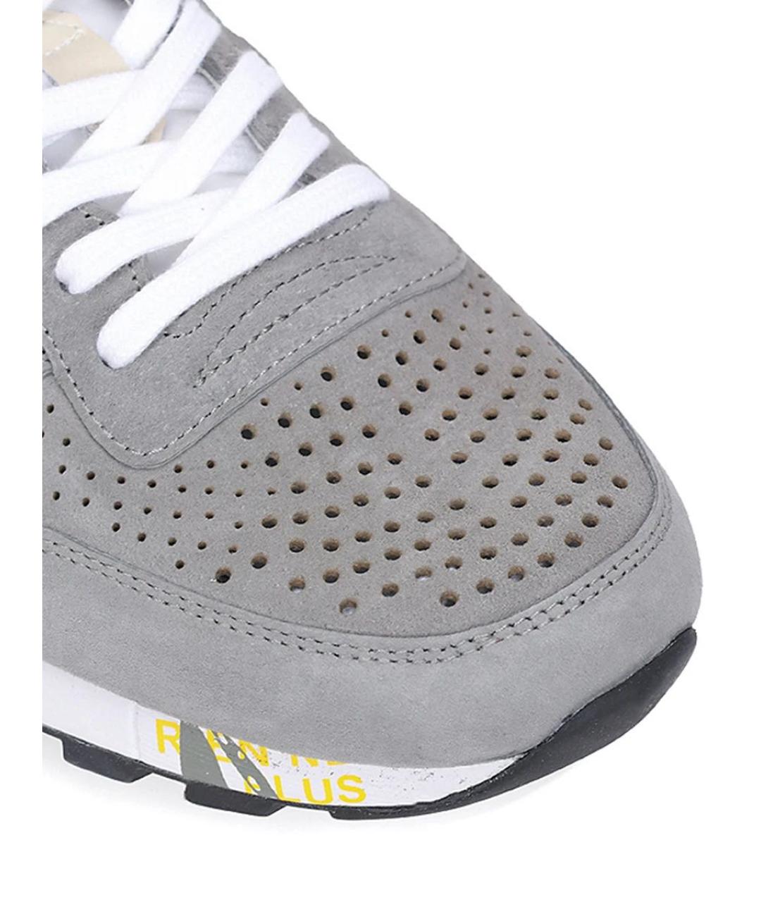 PREMIATA Серые замшевые низкие кроссовки / кеды, фото 5