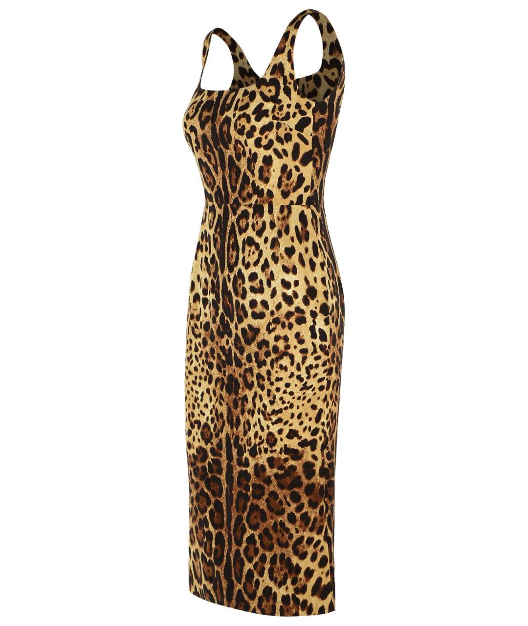 DOLCE&GABBANA Коричневое платье, фото 2