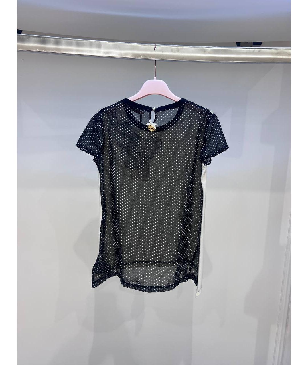 MISS BLUMARINE Белый хлопковый детская футболка / топ, фото 3