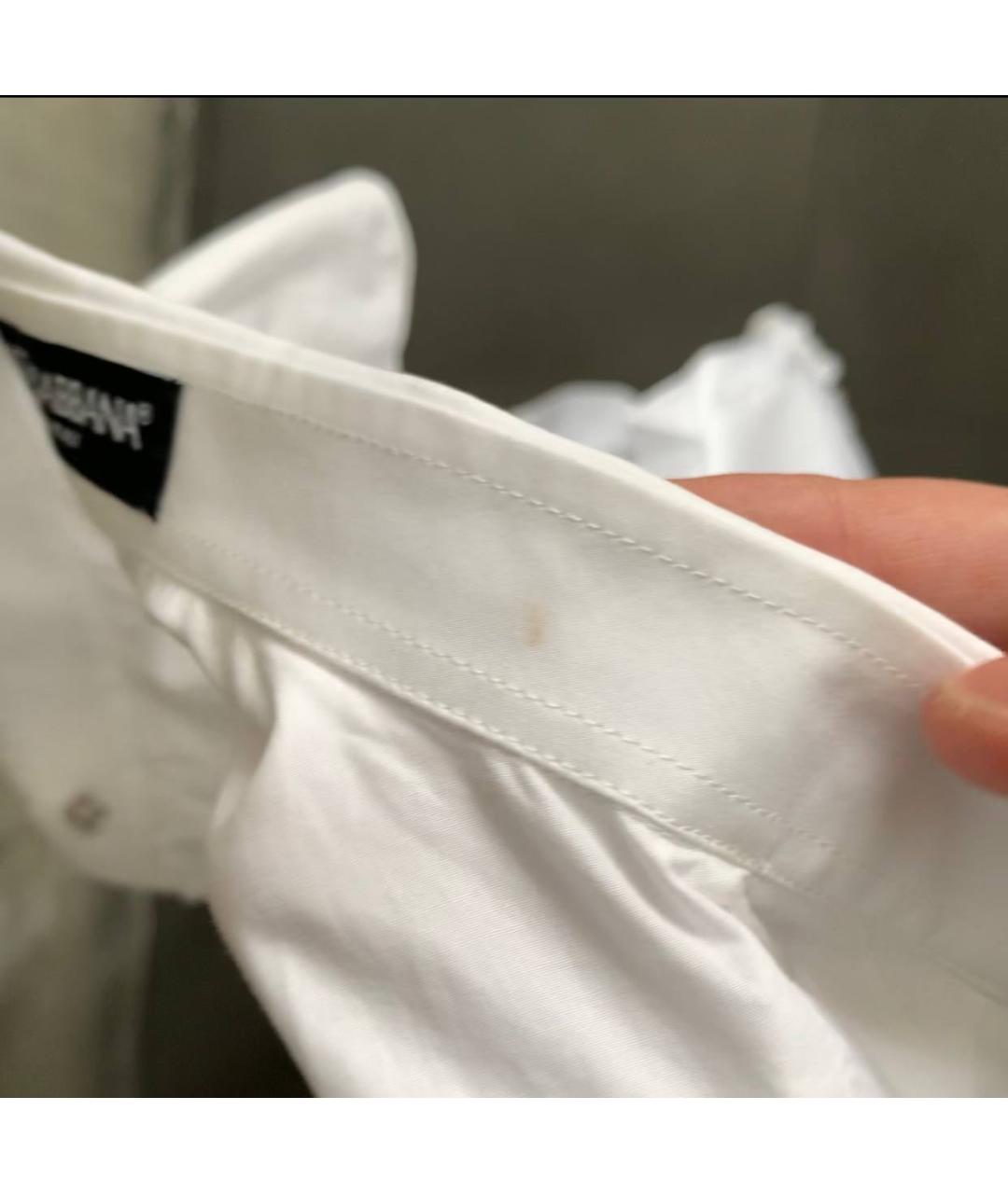 DOLCE&GABBANA Белая хлопковая блузы, фото 7