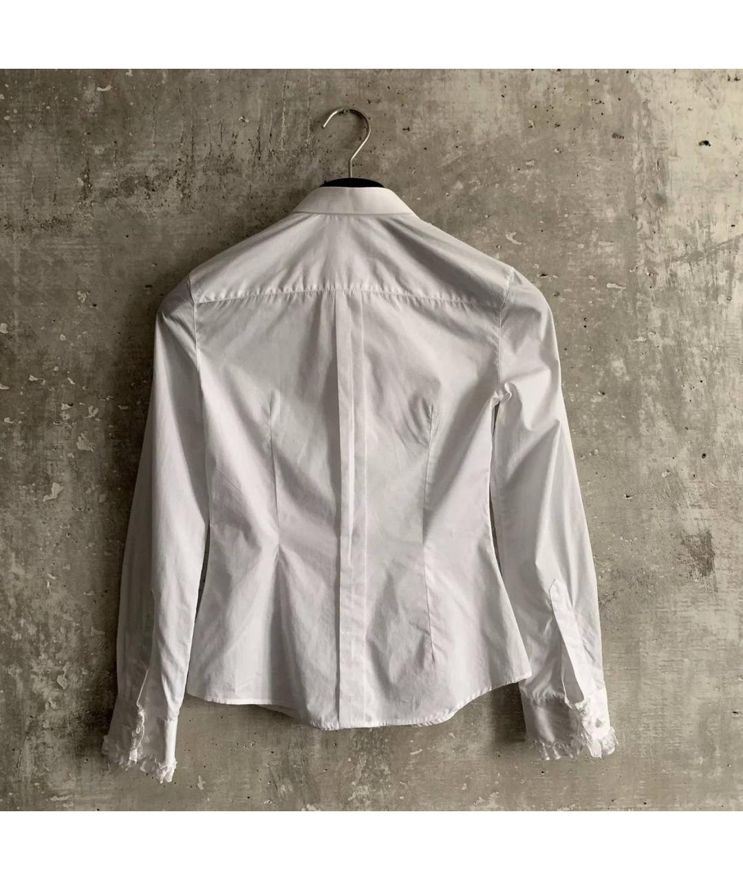 DOLCE&GABBANA Белая хлопковая блузы, фото 2