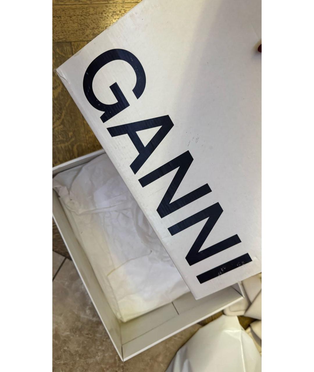 GANNI Розовые резиновые сандалии, фото 4