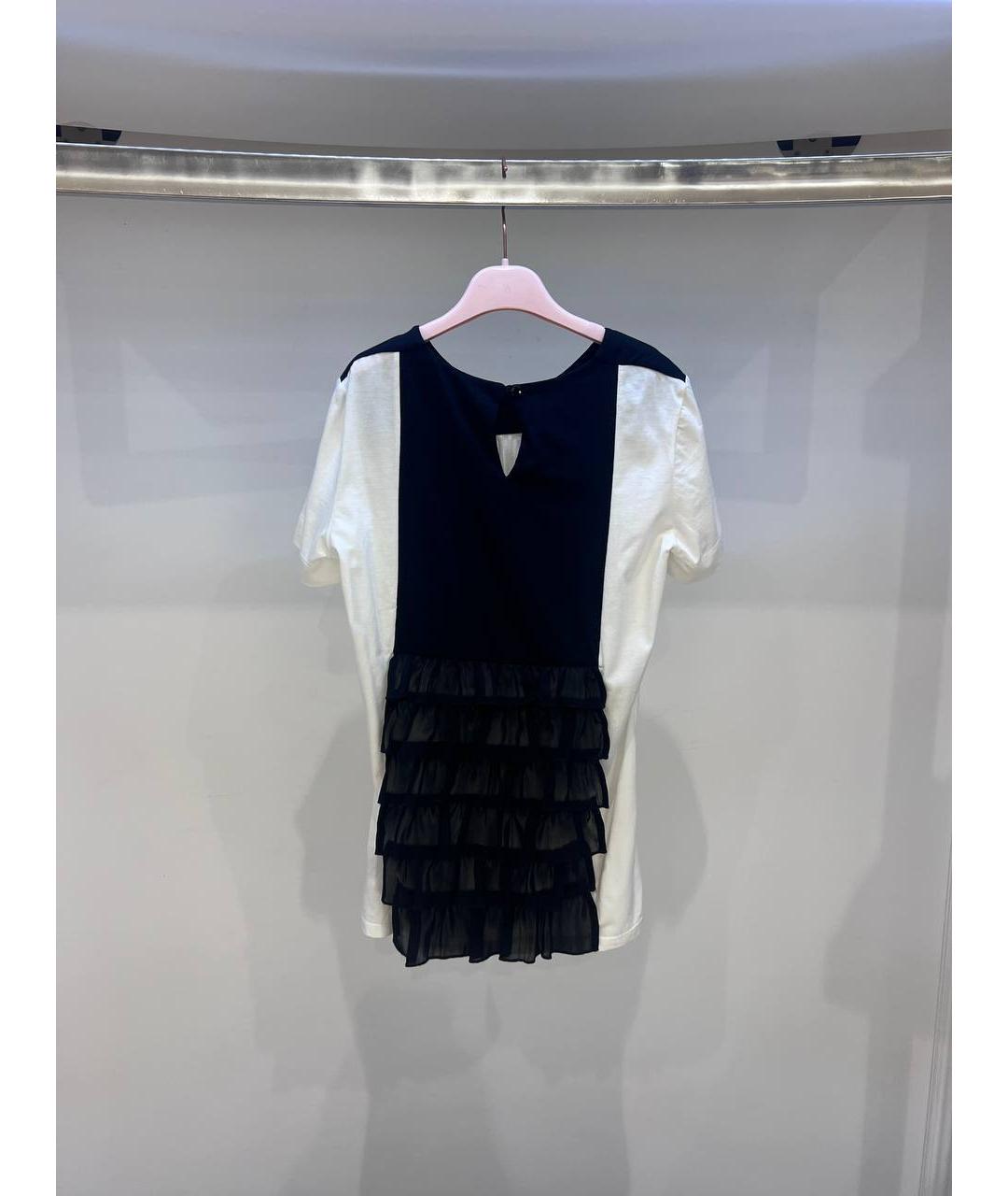 MISS BLUMARINE Белый хлопковый детская футболка / топ, фото 3