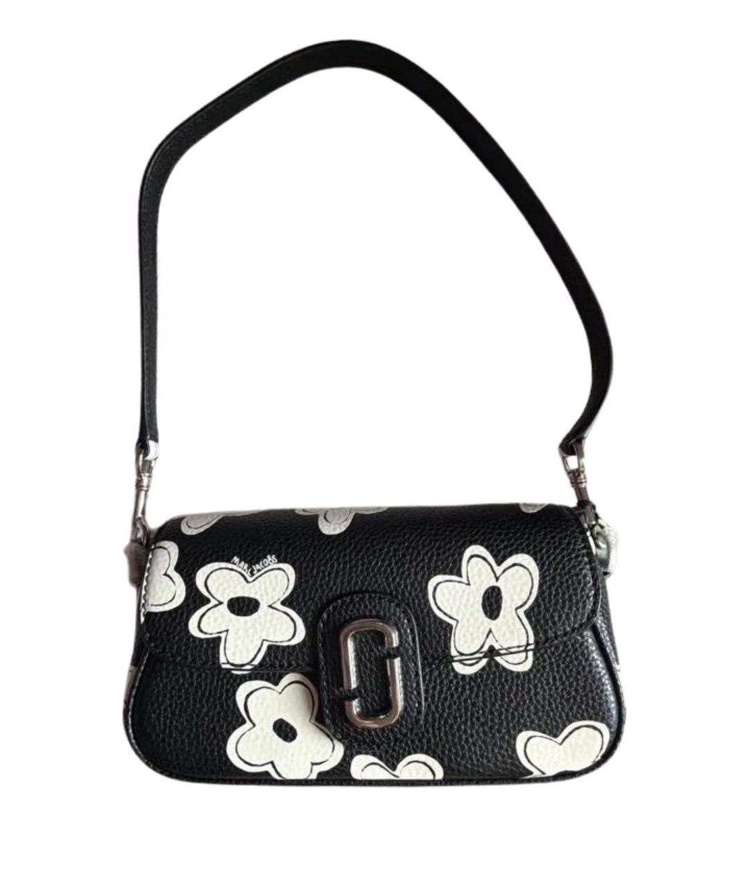 MARC JACOBS Черная кожаная сумка с короткими ручками, фото 1