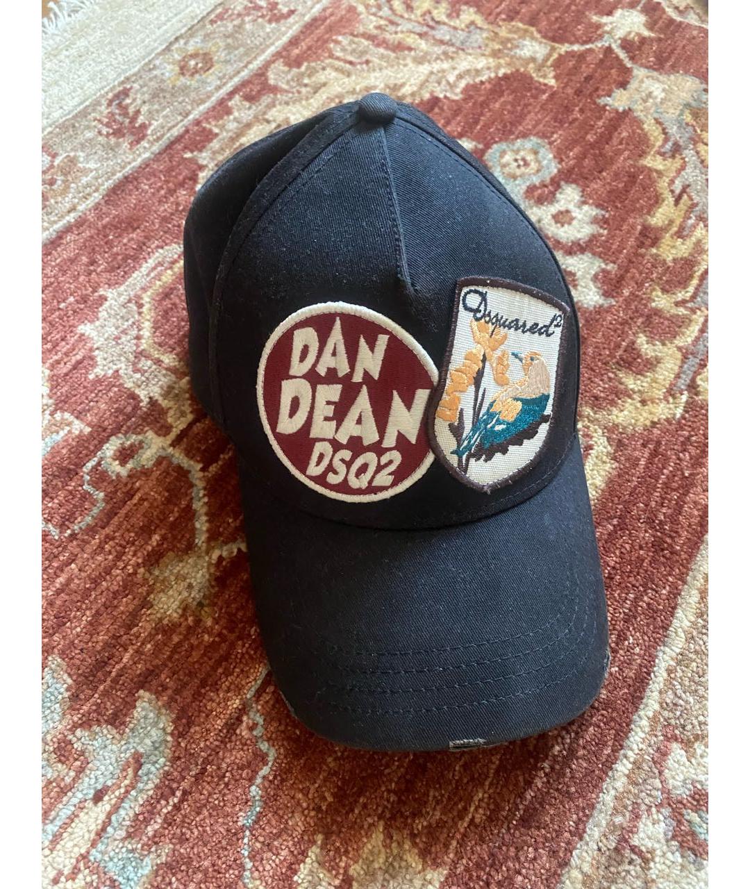 DSQUARED2 Черная хлопковая кепка/бейсболка, фото 5