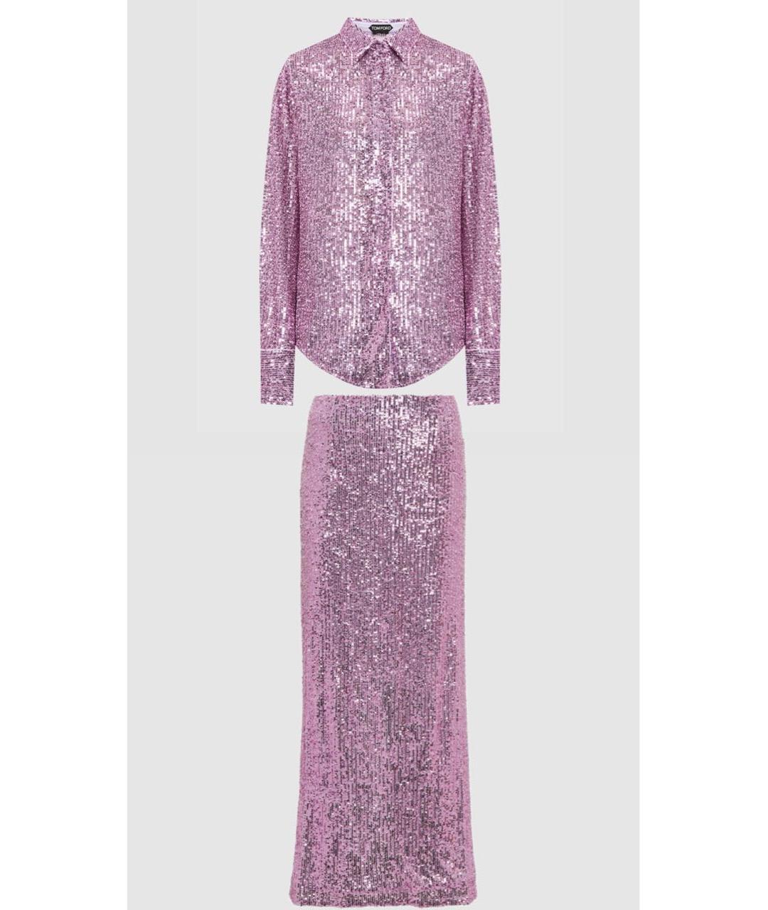 TOM FORD Фиолетовый костюм с юбками, фото 9