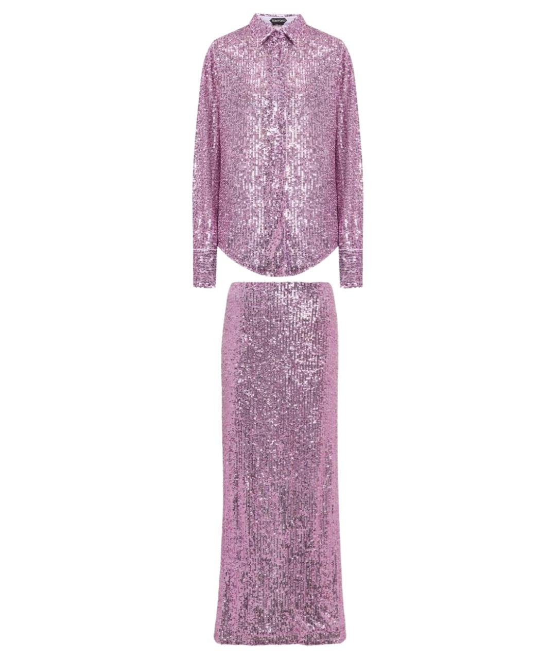 TOM FORD Фиолетовый костюм с юбками, фото 1